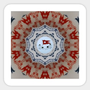 White Star Line Mandala Sticker
